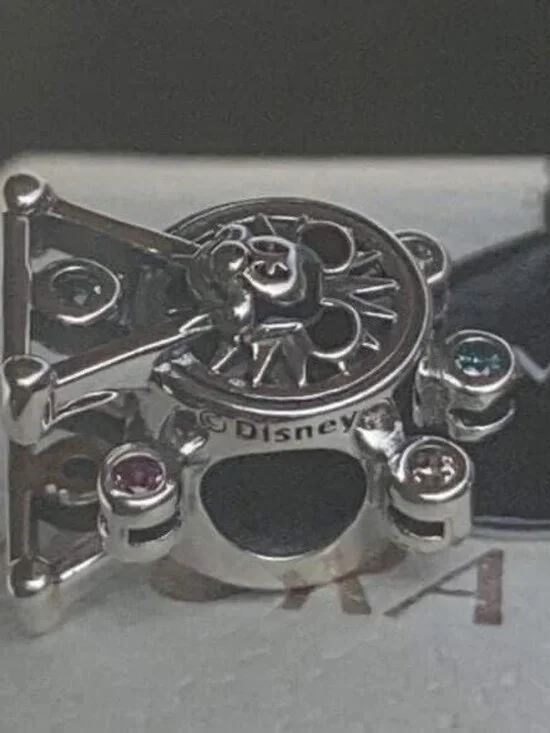 Authentic Disney Pandora Mickey Ferris Wheel Silver Charm 925 Ale - Picture 4 of 6